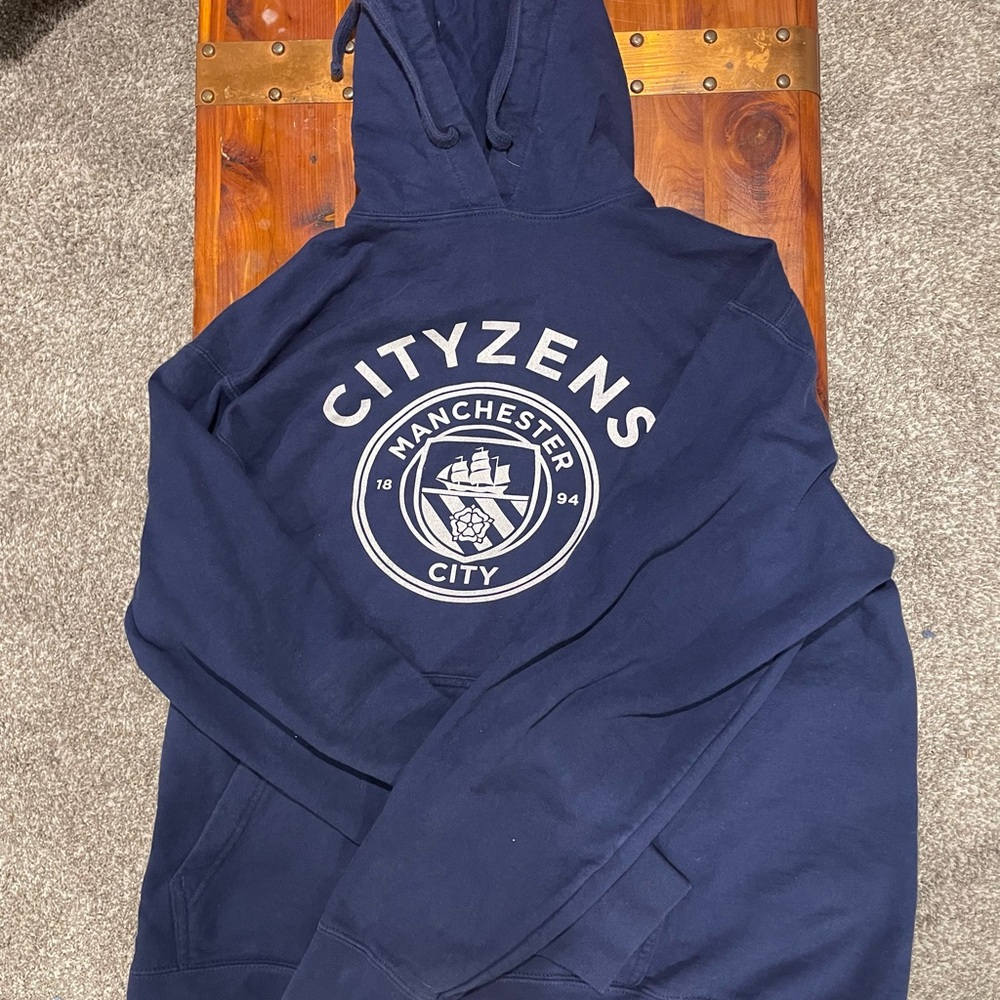 Blue Sweatshirt with Cityzens Graphic Design